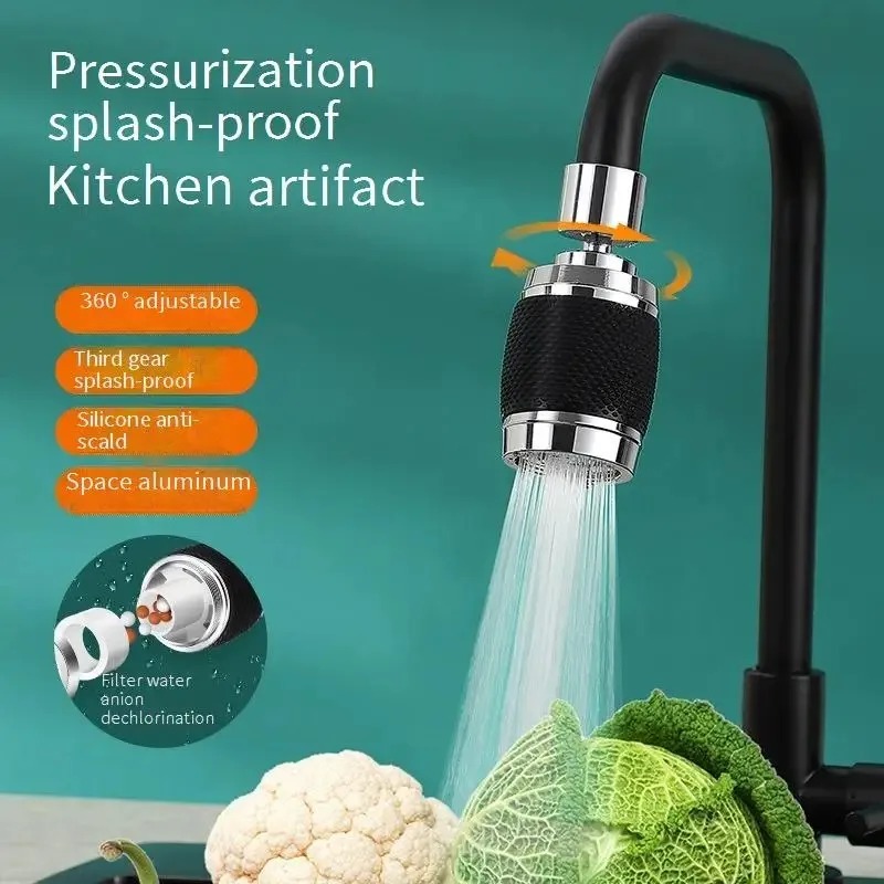 Silicone Tap Washer - Mutfak Musluğu Evrensel Uzatma Filtresi Sıçramaya