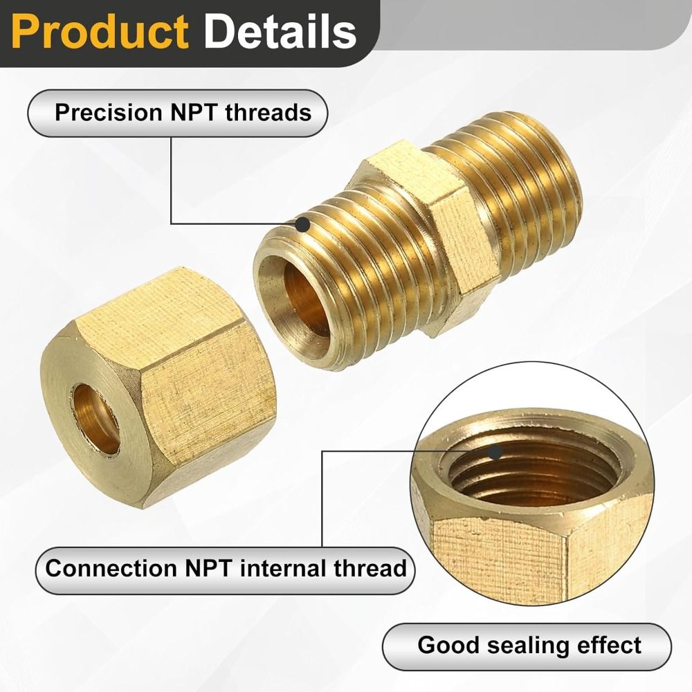 Compression Fitting Brass - Pirinç Sıkıştırma Bağlantı Elemanı 4 5