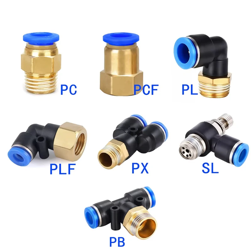 Compression Fitting Brass - 1 adet pnömatik hızlı bağlantı PCF