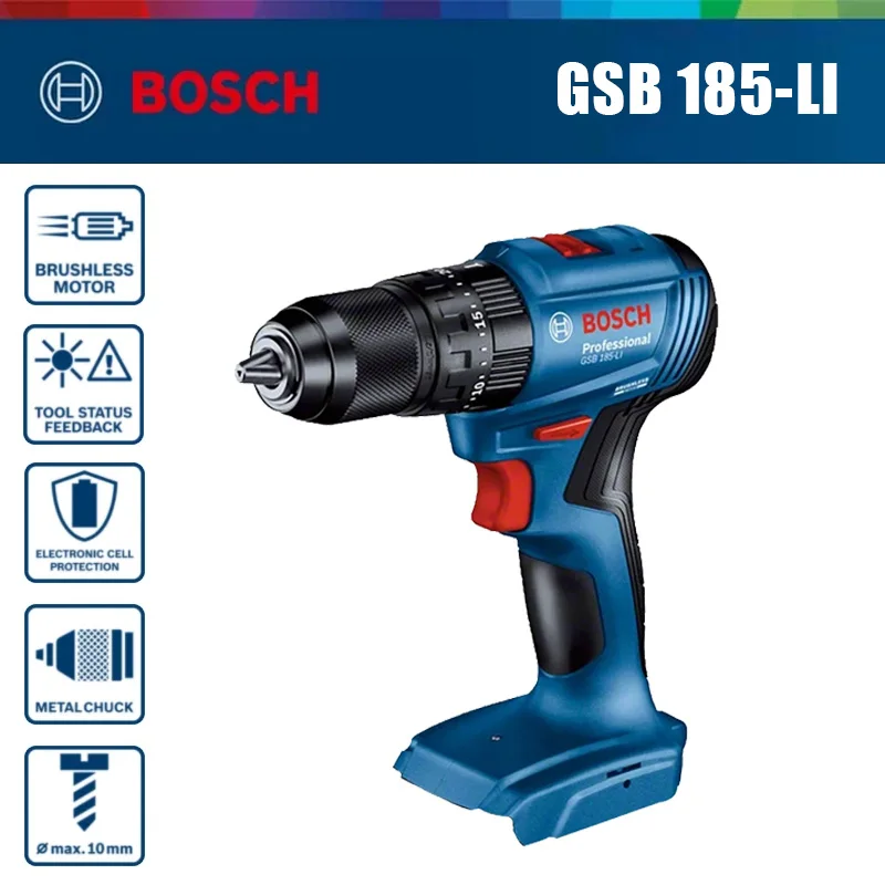 Bosch GSB 185-LI 18V Fırçasız, - Bosch Drill Gsb 18V incelemesi ve fiyatı
